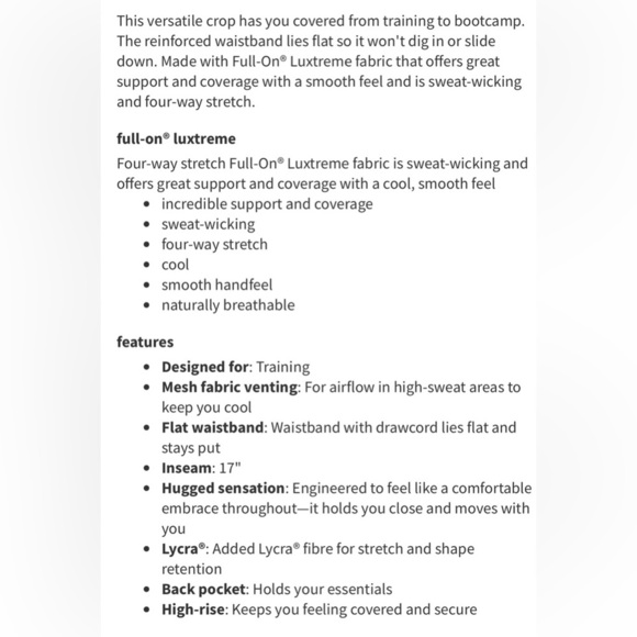 Lululemon 6 Train Times Crop 17" Black Crop Leggings great pre owned condition - Picture 14 of 14